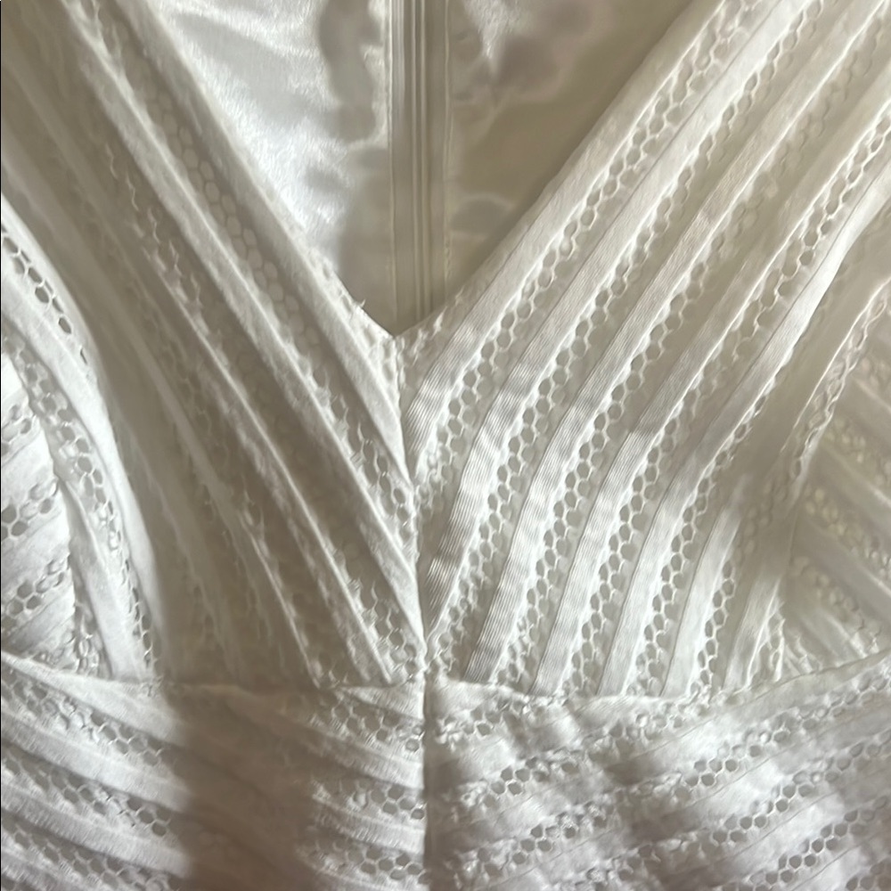 Ivanka Trump Strapless White Dress